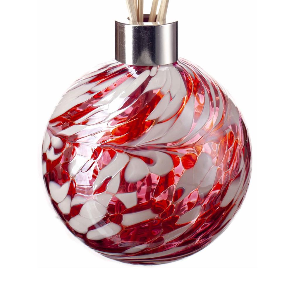 Amelia Art Glass Red, Pink & Violet Sphere Reed Diffuser Extra Image 1